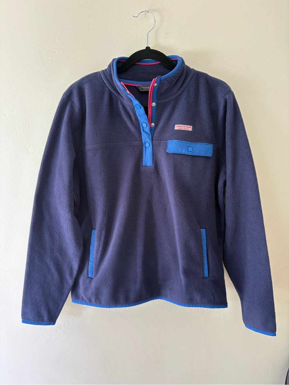 Vineyard Vines Snap Front Fleece Pullover Small